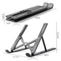 ជើងទម្រកុំព្យូរទ័រ - Laptop Stand ABS - Image 3