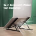 ជើងទម្រកុំព្យូរទ័រ - Laptop Stand ABS - Image 6