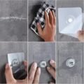 ទំពក់ដែកគោល - 4pcs Wall Hanging Screw Adhesive - Image 3