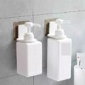 ទំពក់ក្បាលសាប៊ូ - 2pcs Wall Mounted Shampoo Organizer Hook - Image 7