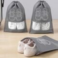 ថង់ច្រកស្បែកជើង - 2pcs Travel Bag Shoe