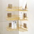 ធ្នើរពណ៌មាស - Gold Shelf Storage Rack - Image 5