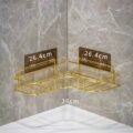 ធ្នើរពណ៌មាស - Gold Shelf Storage Rack - Image 7