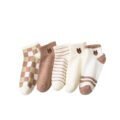 ស្រោមជើងនារី - Women Socks 5 Pairs - Image 6