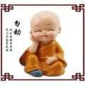 រូបតាំងក្នុងឡាន - 4PCS Small Buddha Statue Monk - Image 4