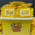 កន្សែងត្រជាក់ + ធុង - Baby Wet Tissue with Box - Image 4