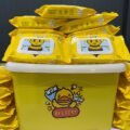 កន្សែងត្រជាក់ + ធុង - Baby Wet Tissue with Box - Image 2