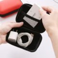 កូនកាបូបដាក់ កាស ឆ្នាំងសាក - Mini bag cable Organizer - Image 5