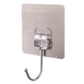 ទំពក់ព្យួរ 7 x 7cm - 10pcs Stainless Steel Self Adhesive - Image 3