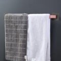 ស្នួរព្យួរកន្លែង - Bathroom Towel Bar Shelf Rack Holder - Image 2