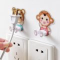 ទំពក់ព្យួរដុយភ្លេីង - 4pcs Cable Winder Wall Storage Hook - Image 2