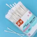 សំលីត្បាល់ត្រចៀក - 200pcs Baby Cotton Swaps - Image 2