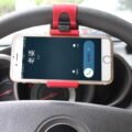 ជ័រចាប់ទូរស័ព្ - Car Steering Wheel Phone Holder