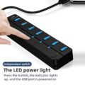 ក្បាលបំបែក USB - 7 Ports USB3.0 HUB - Image 5