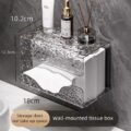 ប្រអប់ដាក់ក្រដាស - Transparent Tissue Holder Box - Image 3