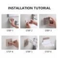 ទំពក់ធ្នើ - 10 pcs Wall Adhesive Hooks - Image 4