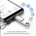 តំណពីUSB ទៅ Type-C - OTG USB Adapter to Type-C - Image 6
