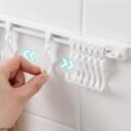 ទំពក់ព្យួរ - Kitchen Organizer Track Wall Hooks - Image 6