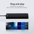 ក្បាលបំបែក USB - 7 Ports USB3.0 HUB - Image 3