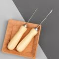 ម្ជុល - 2pcs wooden Handle Sewing - Image 2