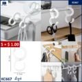 ជ័រទ្ពក់ - 5pcs S-Shaped Hook - Image 2
