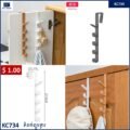 ទំពក់ព្យួរទ្វារ - 5-In-1 Door Hanger Hooks - Image 2