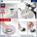 ឆ្នុកឡាបូ - Pop-Up Sink Strainer Filter - Image 2