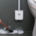 ច្រាស់ដុសបង្គន់ - Flat Head Silicone Toilet Brush - Image 6