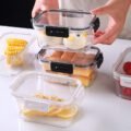 ក្រឡជ័រ​ 450ml - 2pcs Food Storage Container 450ml - Image 3