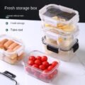 ក្រឡជ័រ​ 450ml - 2pcs Food Storage Container 450ml - Image 7