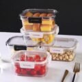 ក្រឡជ័រ​ 450ml - 2pcs Food Storage Container 450ml - Image 11