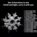 បន្តោងសោរទុលវីស​ 18មុខ - Snowflake Multifunction - Image 5