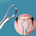 ប្រដាប់កោសអណ្ដាត - Stainless Steel Tongue Scraper