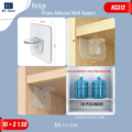 ទំពក់ទ្រ - 10 pcs Adhesive Shelf Support - Image 2