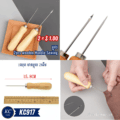 ម្ជុល - 2pcs wooden Handle Sewing