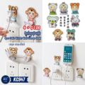 ទំពក់ព្យួរដុយភ្លេីង - 4pcs Cable Winder Wall Storage Hook