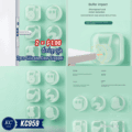 ជ័រទប់ទ្វា ជ្រុង - 2pcs Silicone Door Stopper - Image 2