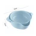 កញ្ជ្រែងលាងបន្លែ - Double Drain Basket - Image 3