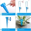 ជ័រស្រោចទឹកផ្កា - 5pcs Self-Watering Kits Automatic - Image 4