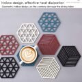 ស៊ីលីកូនទ្រាប់កែវ - Silicone Tableware Insulation Mat 5PCS - Image 6