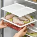 ប្រអប់ដាក់អាហារ _ Transparent Plastic Refrigerator Storage