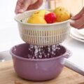 កញ្រ្ចែងឈុត - Double Layers Fruit Vegetable Basket - Image 11