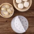ក្រដាសអាំង - 100pcs Air Fryer Round Paper - Image 4