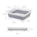 រាវចាន - Foldable Dish Drying Rack - Image 6