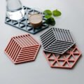 ស៊ីលីកូនទ្រាប់កែវ - Silicone Tableware Insulation Mat 5PCS - Image 2