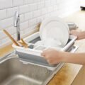 រាវចាន - Foldable Dish Drying Rack