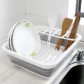រាវចាន - Foldable Dish Drying Rack - Image 3