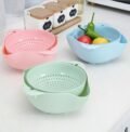 កញ្ជ្រែងលាងបន្លែ - Double Drain Basket - Image 9