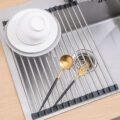 ធ្នើរដាក់លើស៊ីងលាងចាន - Roll up dish drying rack - Image 6