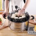 ជេីងចំហុយ - Stainless Steel Folding Food Steamer Basket - Image 3